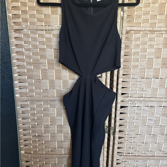 Abercrombie & Fitch Black Women's Cut-Out Midi Cocktail Dress - Picture 2 of 4